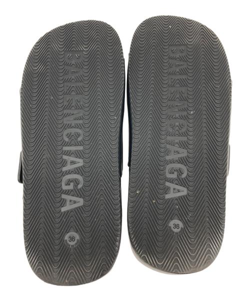 BALENCIAGA（バレンシアガ）BALENCIAGA (バレンシアガ) Mallorca Sandal Flat ブラック サイズ:36の古着・服飾アイテム
