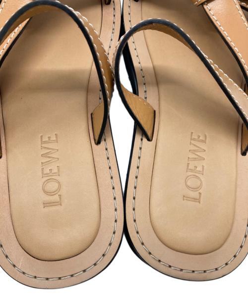 LOEWE（ロエベ）LOEWE (ロエベ) GATE サンダル ベージュ サイズ:38の古着・服飾アイテム