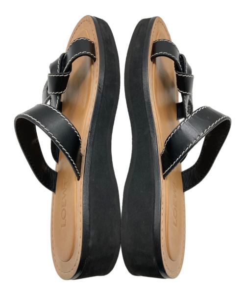 LOEWE（ロエベ）LOEWE (ロエベ) GATE サンダル ブラック サイズ:38の古着・服飾アイテム