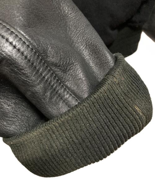 PAZZO（パッゾ）PAZZO (パッゾ) レザー切替スタジャン ブラック サイズ:44の古着・服飾アイテム