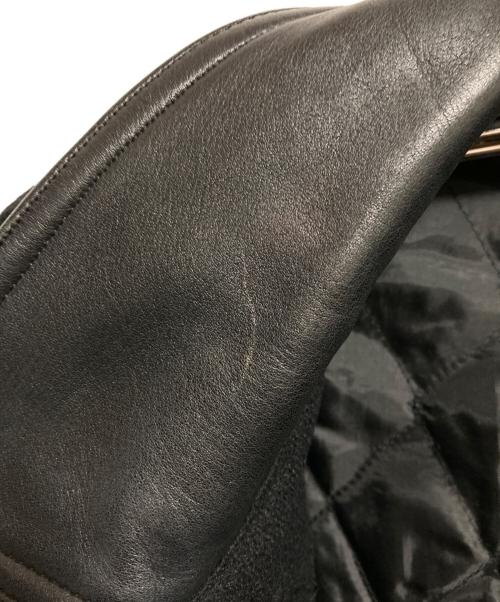 PAZZO（パッゾ）PAZZO (パッゾ) レザー切替スタジャン ブラック サイズ:44の古着・服飾アイテム