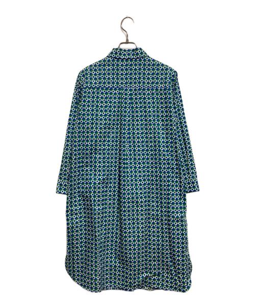 WEEKEND Max Mara（ウィークエンド マックスマーラ）Weekend Max Mara (ウィークエンド マックスマーラ) シャツワンピース ブルー×グリーン サイズ:L（42）の古着・服飾アイテム