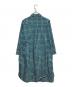 Weekend Max Mara (ウィークエンド マックスマーラ) シャツワンピース ブルー×グリーン サイズ:L（42）：5000円
