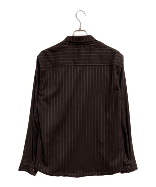 KITH（キス）KITH (キス) ストライプ柄シャツジャケット ブラウン サイズ:Sの古着・服飾アイテム