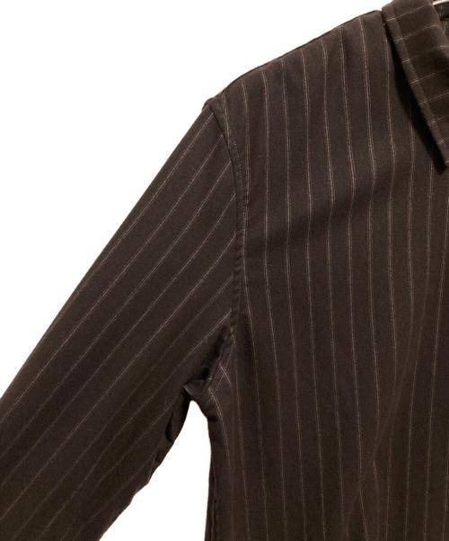 KITH（キス）KITH (キス) ストライプ柄シャツジャケット ブラウン サイズ:Sの古着・服飾アイテム