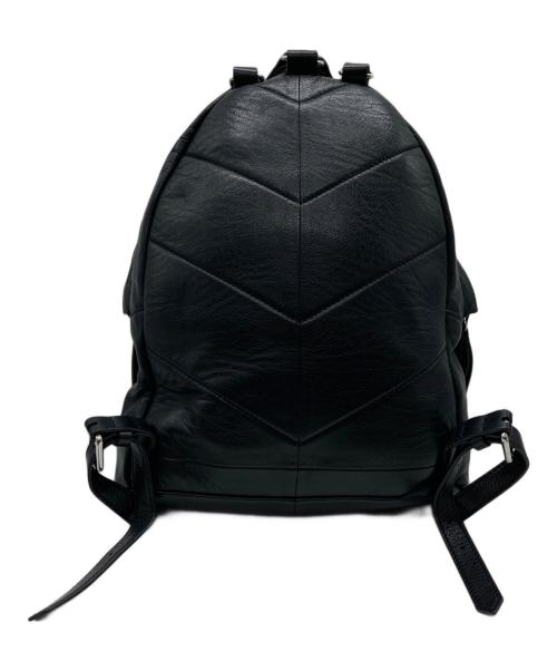 DIESEL（ディーゼル）DIESEL (ディーゼル) レザーリュック ブラックの古着・服飾アイテム