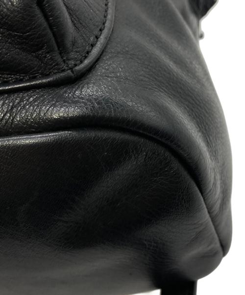DIESEL（ディーゼル）DIESEL (ディーゼル) レザーリュック ブラックの古着・服飾アイテム