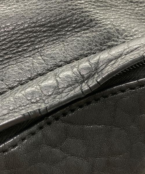 DIESEL（ディーゼル）DIESEL (ディーゼル) レザーリュック ブラックの古着・服飾アイテム