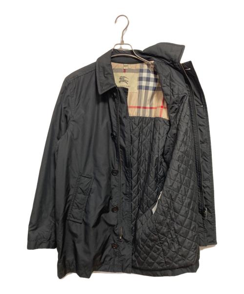 BURBERRY LONDON（バーバリーロンドン）BURBERRY LONDON (バーバリーロンドン) 中綿ステンカラーコート ブラック サイズ:Lの古着・服飾アイテム