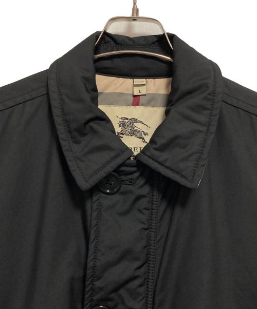 BURBERRY LONDON（バーバリーロンドン）BURBERRY LONDON (バーバリーロンドン) 中綿ステンカラーコート ブラック サイズ:Lの古着・服飾アイテム