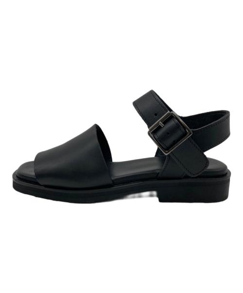 PARABOOT（パラブーツ）PARABOOT (パラブーツ) CABOURG レザーサンダル ブラック サイズ:36.5の古着・服飾アイテム