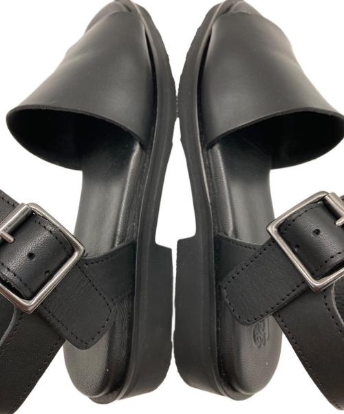 PARABOOT（パラブーツ）PARABOOT (パラブーツ) CABOURG レザーサンダル ブラック サイズ:36.5の古着・服飾アイテム
