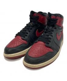 NIKE（ナイキ）の古着「Air Jordan 1 Retro High OG "Bred/Banned" ハイカットスニーカー」｜レッド×ブラック