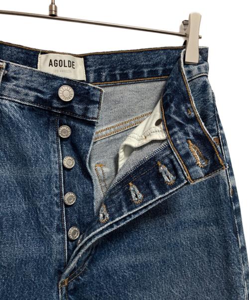 AGOLDE（エーゴールドイー）AGOLDE (エーゴールドイー) DAME ワイドレッグ インディゴ サイズ:61cm (W24)の古着・服飾アイテム