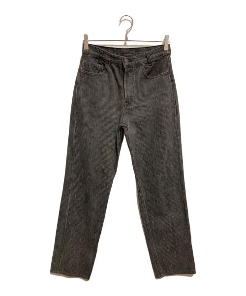 LEVI'S（リーバイス）LEVI'S (リーバイス) STUDENT ストライプブラックデニムパンツ ブラック サイズ:W28 L34の古着・服飾アイテム