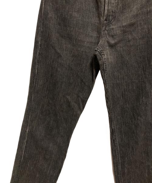 LEVI'S（リーバイス）LEVI'S (リーバイス) STUDENT ストライプブラックデニムパンツ ブラック サイズ:W28 L34の古着・服飾アイテム