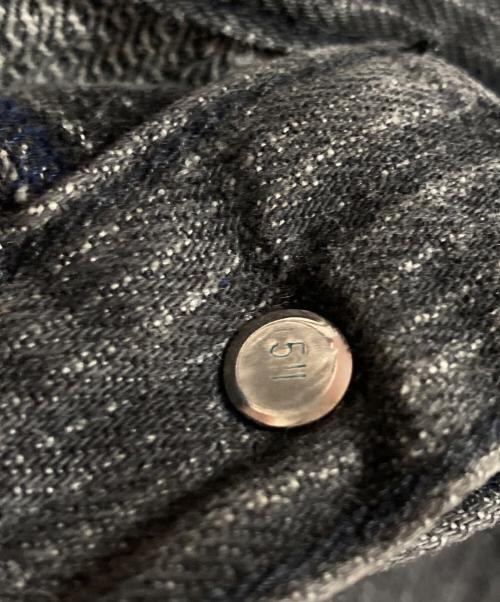 LEVI'S（リーバイス）LEVI'S (リーバイス) STUDENT ストライプブラックデニムパンツ ブラック サイズ:W28 L34の古着・服飾アイテム