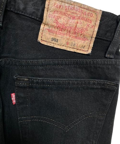 LEVI'S（リーバイス）LEVI'S (リーバイス) 501先染めブラックデニムパンツ ブラック サイズ: W28×L34の古着・服飾アイテム