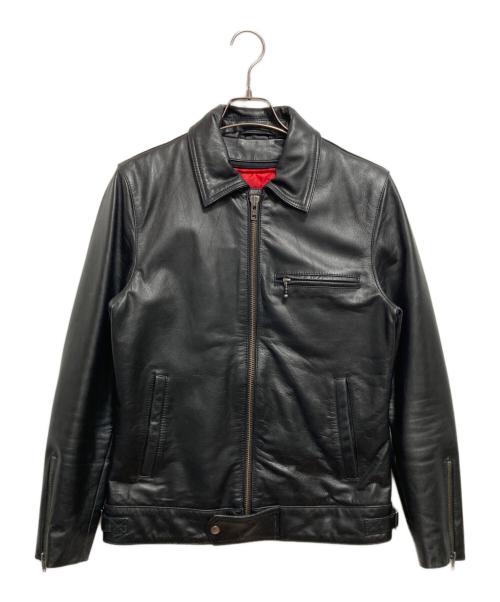 Liugoo Leathers（リューグーレザーズ）Liugoo Leathers (リューグーレザーズ) ライナー付きカウレザージャケット ブラック サイズ:Mの古着・服飾アイテム