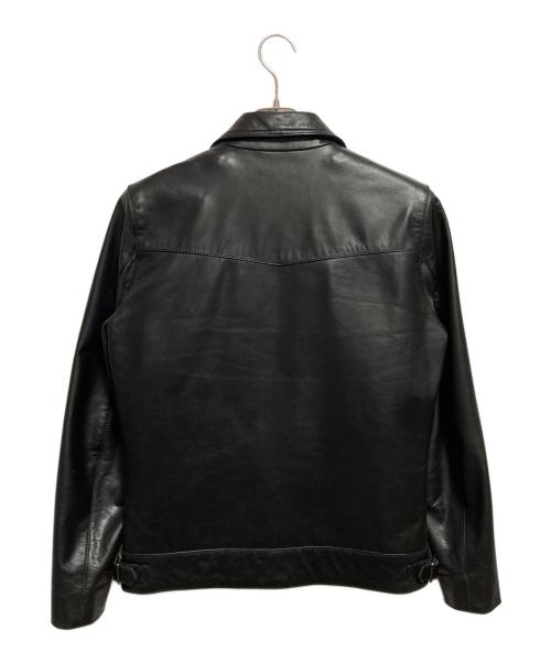 Liugoo Leathers（リューグーレザーズ）Liugoo Leathers (リューグーレザーズ) ライナー付きカウレザージャケット ブラック サイズ:Mの古着・服飾アイテム