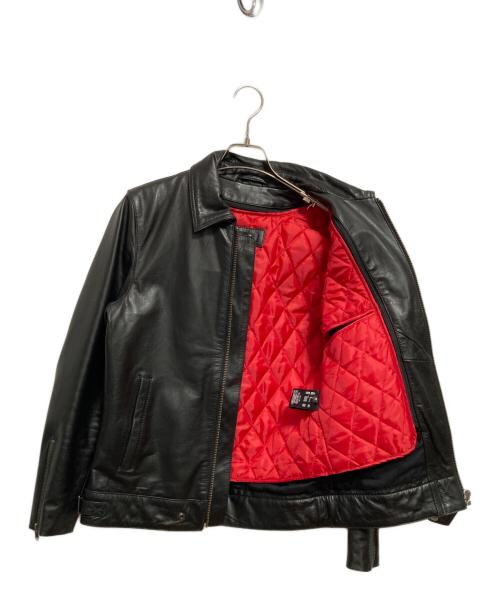 Liugoo Leathers（リューグーレザーズ）Liugoo Leathers (リューグーレザーズ) ライナー付きカウレザージャケット ブラック サイズ:Mの古着・服飾アイテム