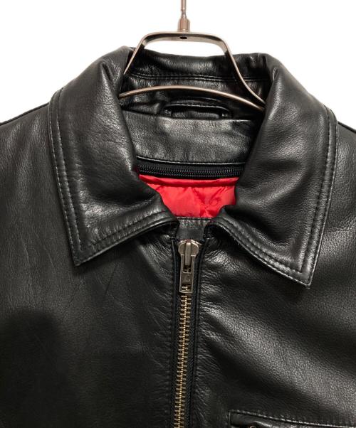Liugoo Leathers（リューグーレザーズ）Liugoo Leathers (リューグーレザーズ) ライナー付きカウレザージャケット ブラック サイズ:Mの古着・服飾アイテム