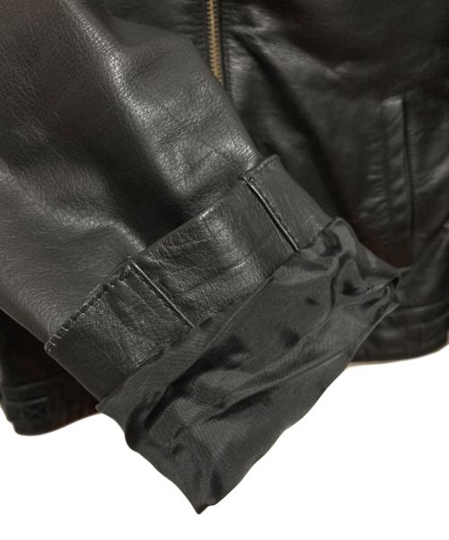 Liugoo Leathers（リューグーレザーズ）Liugoo Leathers (リューグーレザーズ) ライナー付きカウレザージャケット ブラック サイズ:Mの古着・服飾アイテム