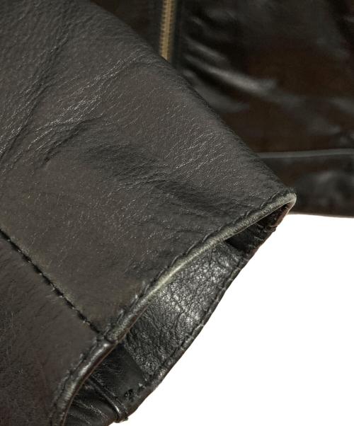 Liugoo Leathers（リューグーレザーズ）Liugoo Leathers (リューグーレザーズ) ライナー付きカウレザージャケット ブラック サイズ:Mの古着・服飾アイテム