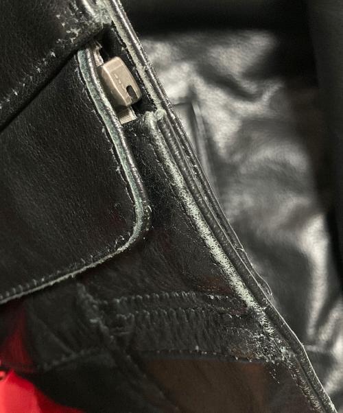 Liugoo Leathers（リューグーレザーズ）Liugoo Leathers (リューグーレザーズ) ライナー付きカウレザージャケット ブラック サイズ:Mの古着・服飾アイテム