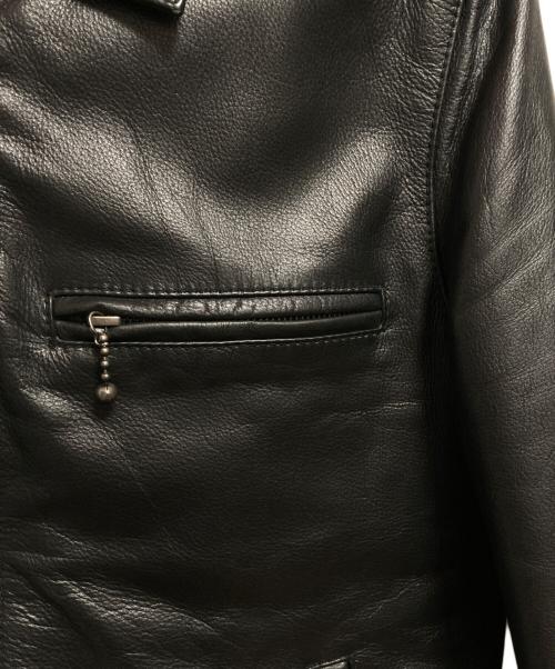 Liugoo Leathers（リューグーレザーズ）Liugoo Leathers (リューグーレザーズ) ライナー付きカウレザージャケット ブラック サイズ:Mの古着・服飾アイテム