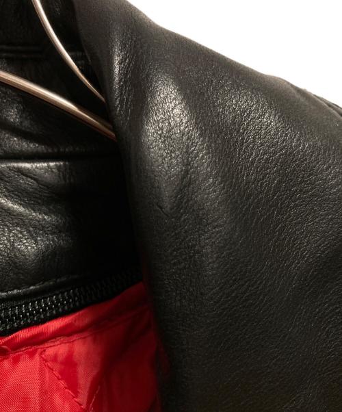 Liugoo Leathers（リューグーレザーズ）Liugoo Leathers (リューグーレザーズ) ライナー付きカウレザージャケット ブラック サイズ:Mの古着・服飾アイテム