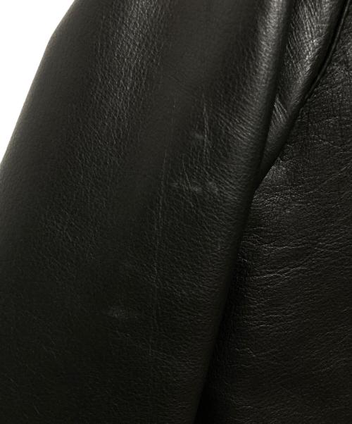 Liugoo Leathers（リューグーレザーズ）Liugoo Leathers (リューグーレザーズ) ライナー付きカウレザージャケット ブラック サイズ:Mの古着・服飾アイテム