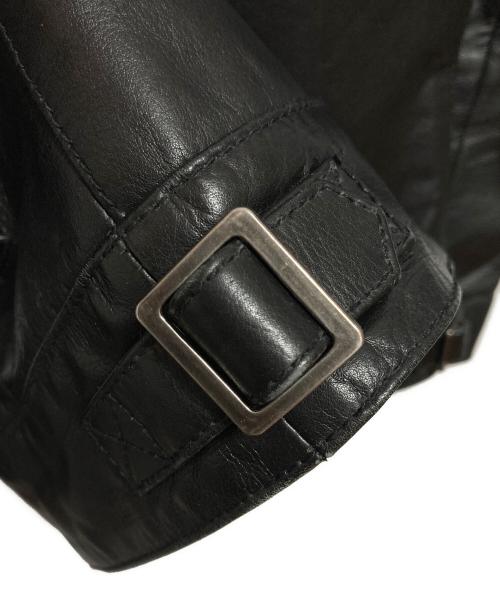 Liugoo Leathers（リューグーレザーズ）Liugoo Leathers (リューグーレザーズ) ライナー付きカウレザージャケット ブラック サイズ:Mの古着・服飾アイテム