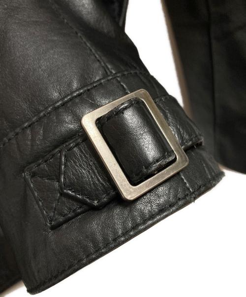 Liugoo Leathers（リューグーレザーズ）Liugoo Leathers (リューグーレザーズ) ライナー付きカウレザージャケット ブラック サイズ:Mの古着・服飾アイテム