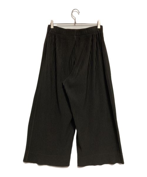 HOMME PLISSE ISSEY MIYAKE（オム プリッセ イッセイ ミヤケ）HOMME PLISSE ISSEY MIYAKE (オム プリッセ イッセイ ミヤケ) 18AW  プリーツストレートワイドパンツ ブラック サイズ:2の古着・服飾アイテム