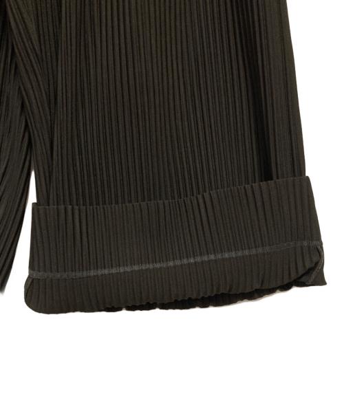 HOMME PLISSE ISSEY MIYAKE（オム プリッセ イッセイ ミヤケ）HOMME PLISSE ISSEY MIYAKE (オム プリッセ イッセイ ミヤケ) 18AW  プリーツストレートワイドパンツ ブラック サイズ:2の古着・服飾アイテム