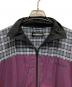 中古・古着 BALENCIAGA (バレンシアガ) Poplin Check Retro Panel Wind Jacket ネイビー×パープル サイズ:48：30000円