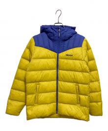 MARMOT（マーモット）の古着「ウィメンズランスダウンフーディー」｜パープル×イエロー