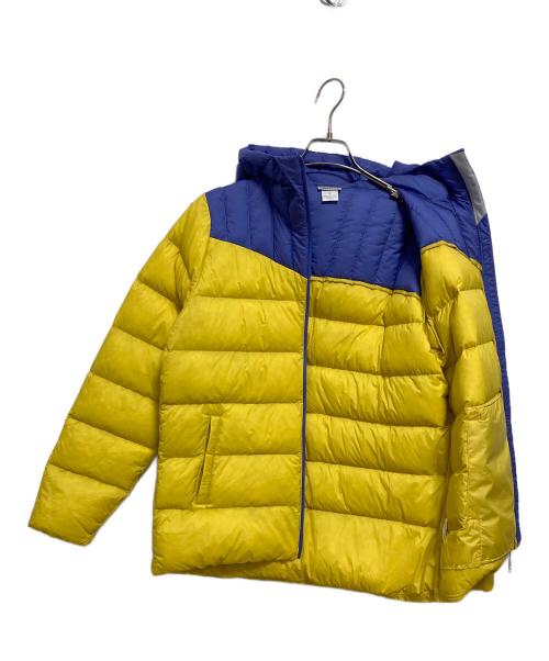 MARMOT（マーモット）MARMOT (マーモット) ウィメンズランスダウンフーディー パープル×イエロー サイズ:XLの古着・服飾アイテム