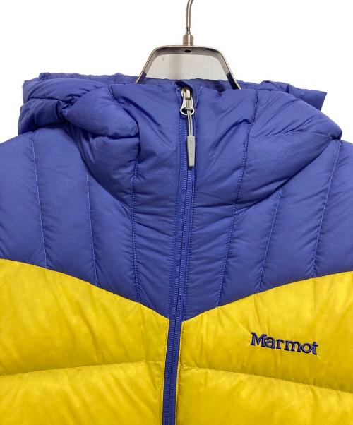 MARMOT（マーモット）MARMOT (マーモット) ウィメンズランスダウンフーディー パープル×イエロー サイズ:XLの古着・服飾アイテム