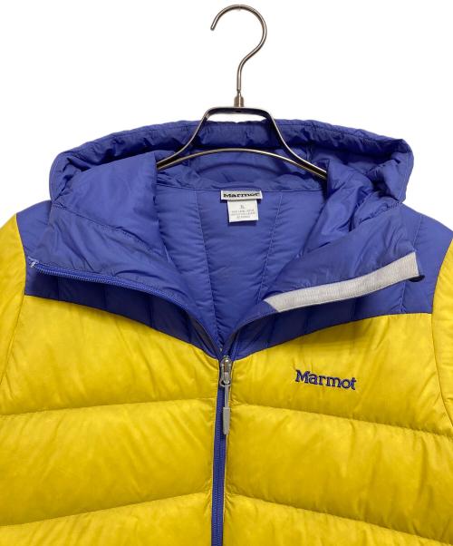 MARMOT（マーモット）MARMOT (マーモット) ウィメンズランスダウンフーディー パープル×イエロー サイズ:XLの古着・服飾アイテム