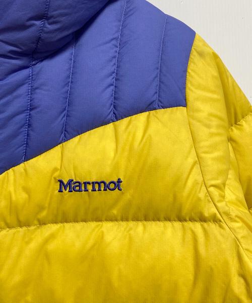 MARMOT（マーモット）MARMOT (マーモット) ウィメンズランスダウンフーディー パープル×イエロー サイズ:XLの古着・服飾アイテム