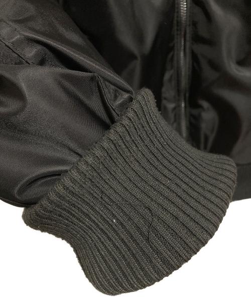 THE RUMBLE（ザ ランブル）THE RUMBLE (ザ ランブル) フーデットMA-１ジャケット ブラック サイズ:Mの古着・服飾アイテム