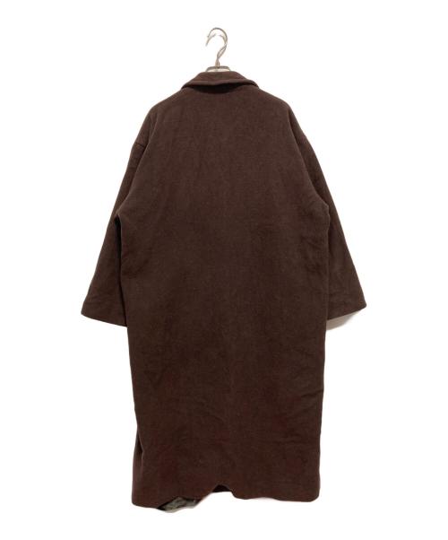 MaxMara（マックスマーラ）MaxMara (マックスマーラ) アンゴラ混ウールロングコート ブラウン サイズ:40の古着・服飾アイテム