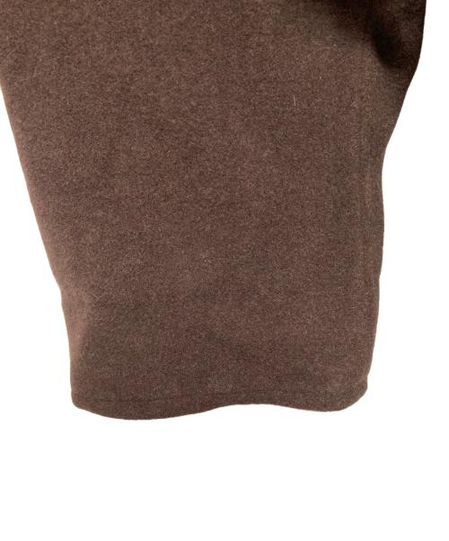 MaxMara（マックスマーラ）MaxMara (マックスマーラ) アンゴラ混ウールロングコート ブラウン サイズ:40の古着・服飾アイテム