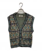 MISSONI UOMOミッソーニウオモ）の古着「ニットベスト」｜ネイビー×イエロー