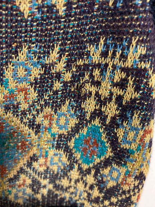 MISSONI UOMO（ミッソーニウオモ）MISSONI UOMO (ミッソーニウオモ) ニットベスト ネイビー×イエロー サイズ:38の古着・服飾アイテム