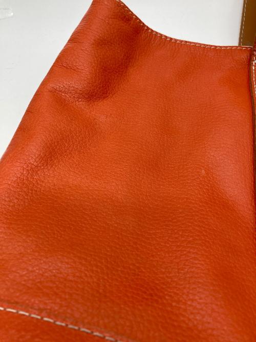 COMME des GARCONS HOMME（コムデギャルソン オム）COMME des GARCONS HOMME (コムデギャルソン オム) レザートートバッグ オレンジの古着・服飾アイテム