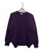 GAPギャップ）の古着「80’ｓ総柄ニット」｜ネイビー×レッド
