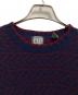 中古・古着 GAP (ギャップ) 80’ｓ総柄ニット ネイビー×レッド サイズ:XL：5000円